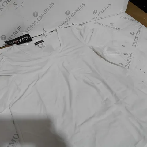 KIM&CO TOP WHITE SIZE L