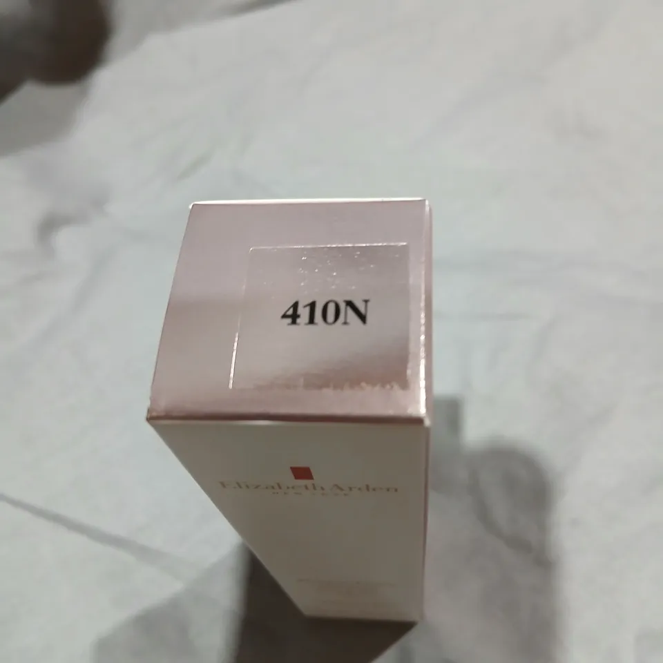 APPROXIMATELY 36 ELIZABETH ARDEN FLAWLESS FINISH FOUNDATION – SHADE 410N, 30 ML (1 OZ) – BOXED