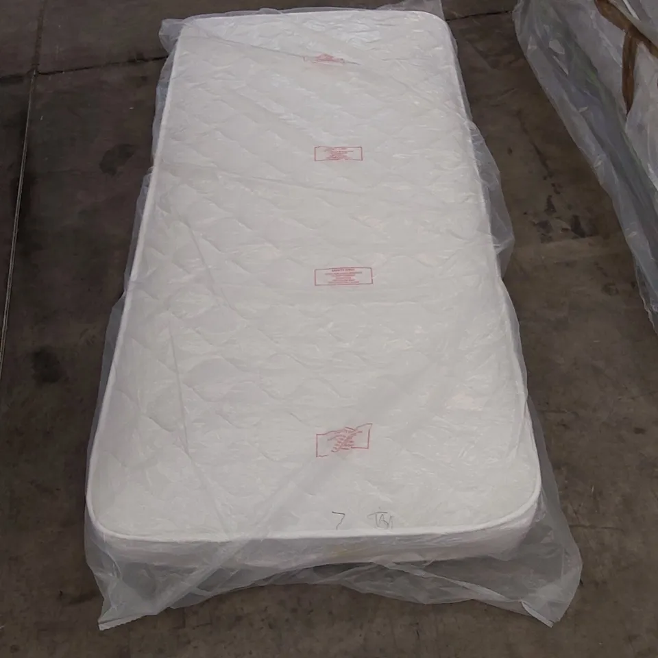 QUALITY BAGGED NAVE OPEN COIL SINGLE 3FT MATTRESS