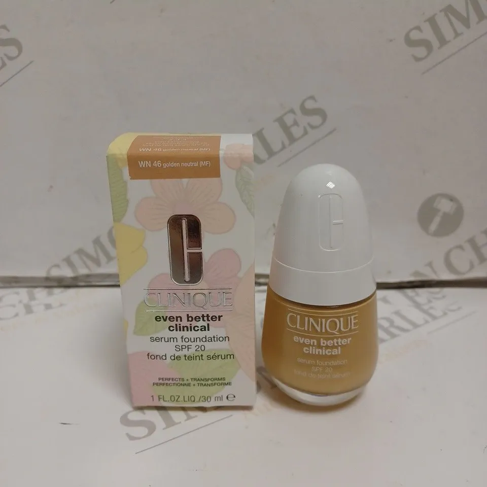 BOXED CLINIQUE EVEN BETTER CLINICAL SERUM FOUNDATION.