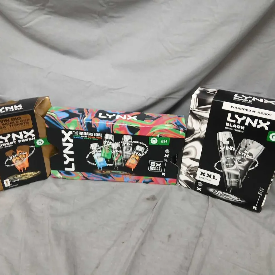 FIVE ASSORTED LYNX GIFT SETS