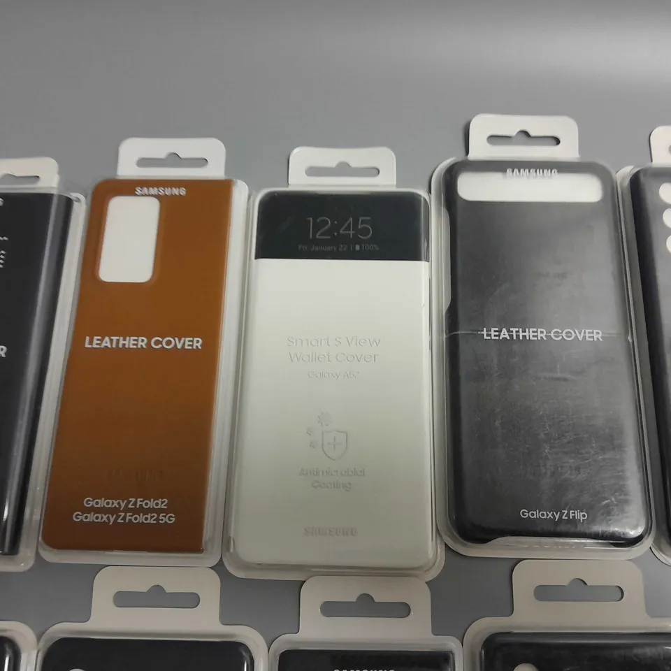 LOT OF 10 ASSORTED SAMSUNG MOBILE PHONE CASES 