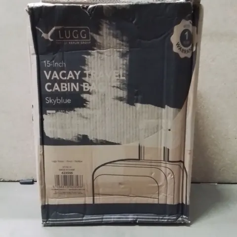 BOXED LUGG 15INCH JETSET TRAVEL CABIN BAG SKY BLUE 