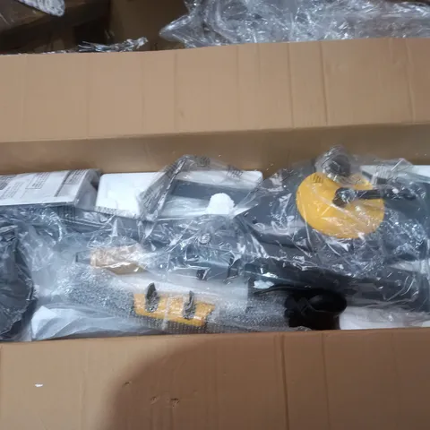 BOXED DAVINA FITNESS FOLDING MAGNETIC EXERCISE BIKE, YELLOW [COLLECTION ONLY]