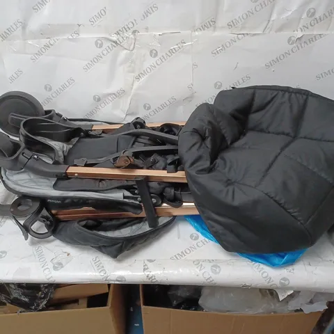 MY BABIIE BILLIE FAIERS MB51 ROSE GOLD BLACK AND GREY QUILTED STROLLER [COLLECTION ONLY]