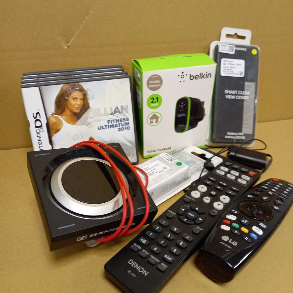 LOT OF APPROX. 12 ASSORTED ITEMS TO INCLUDE SONY YY2957 WIRELESS HEADSET, BELKIN HOME CHARGER, XBOX ONE LI-ION RECHARGEABLE BATTERY, PHILIPS SONICARE TOOTBRUSH, ETC 