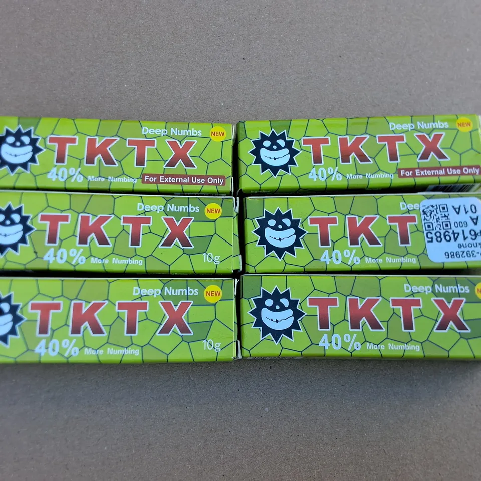 LOT OF APPROXIMATELY 120 10G TUBES OF TKTX DEEP NUMBS