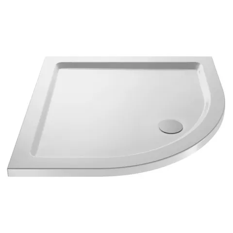 BOXED SHOWER TRAY IN WHITE