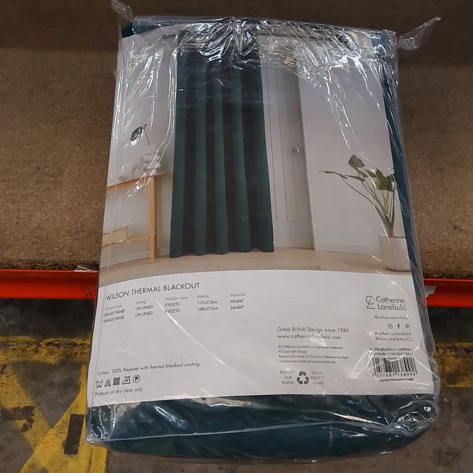 BAGGED WILSON BLACKOUT THERMAL CURTAINS // 117 X 213CM (1 ITEM)