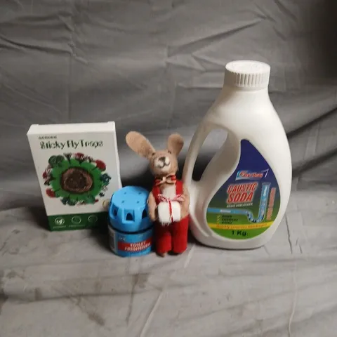 APPROXIMATEY 15 HOUSEHOLD ITEMS TO INCLUDE CAUSTIC SODA, STICKY FLY TRAPS AND TOILET FRESHENER