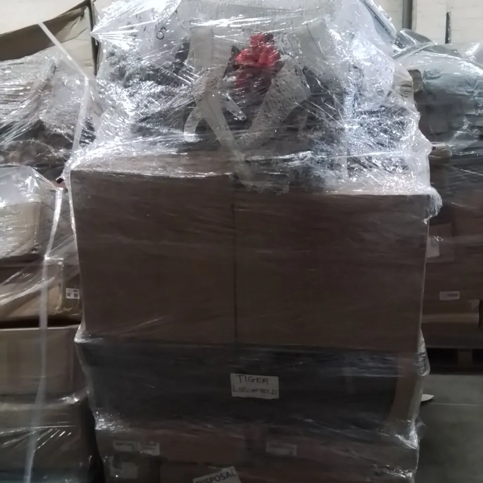 PALLET OF ASSORTED HOUSEHOLD GOODS AND PRODUCTS TO INCLUDE;MINI MICROSCOPE,SNOWFLAKES LED LIGHT,REINDEER DECORATION 