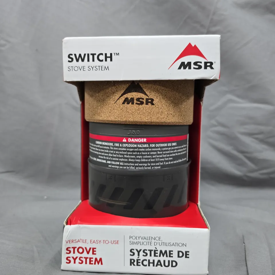 MSR SWITCH STOVE SYSTEM – BOXED CAMPING STOVE