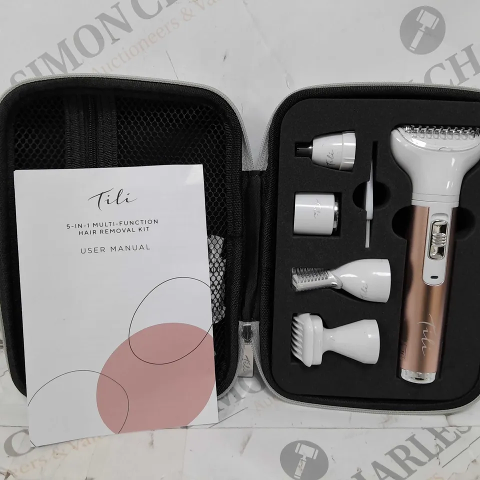 BOXED TILI 5 IN 1 MULTI FUNCTION HAIR REMOVAL KIT 