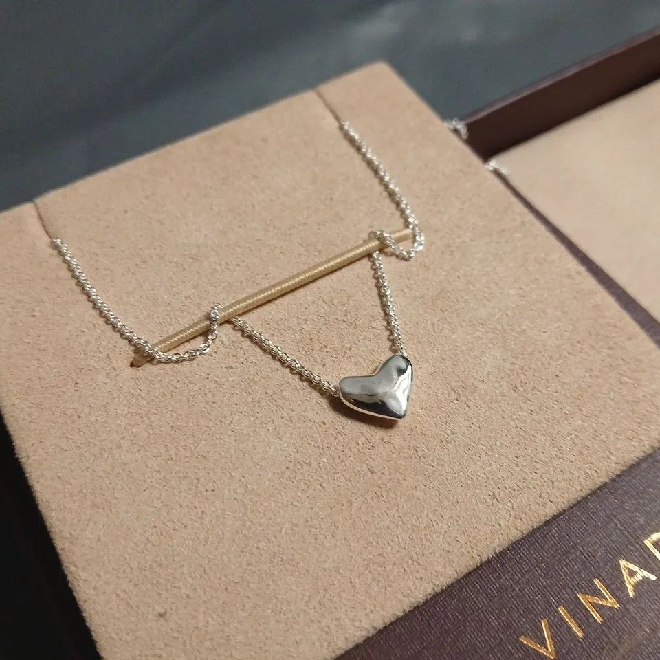 BOXED MONICA VINADER HEART PENDANT NECKLACE