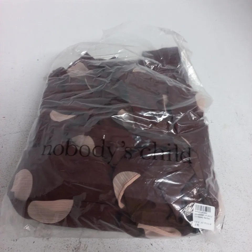 NOBODYS CHILD MELODY MINI DRESS – BROWN, UK 4
