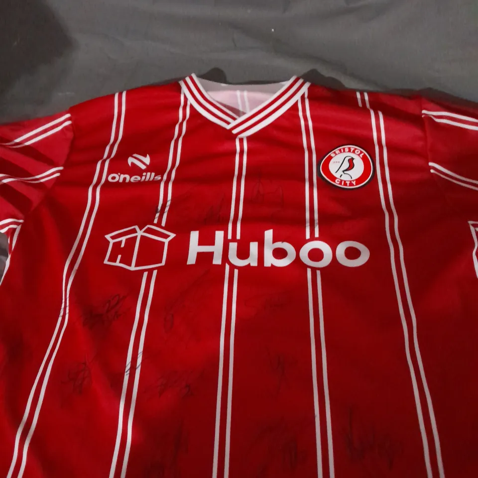 BRISTOL CITY FOOTBALL CLUB SIGNED SHIRT 
