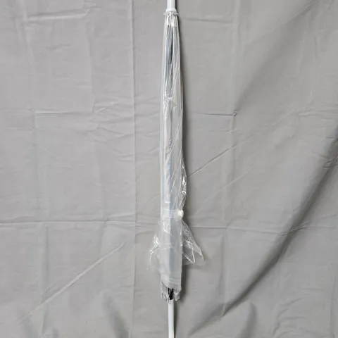 APPROXIMATELY 6 WHITE FOLDING UMBRELLAS – BOXED SET