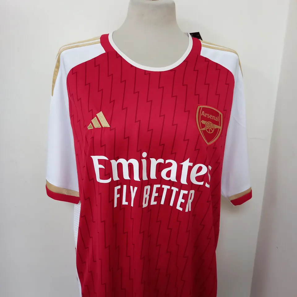 ARSENAL FC HOME SHIRT SIZE XL