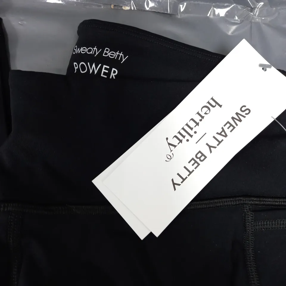 SWEATY BETTER LEAK PROTECT POWER LEGGINGS 7/8 IN BLACK - UK LARGE