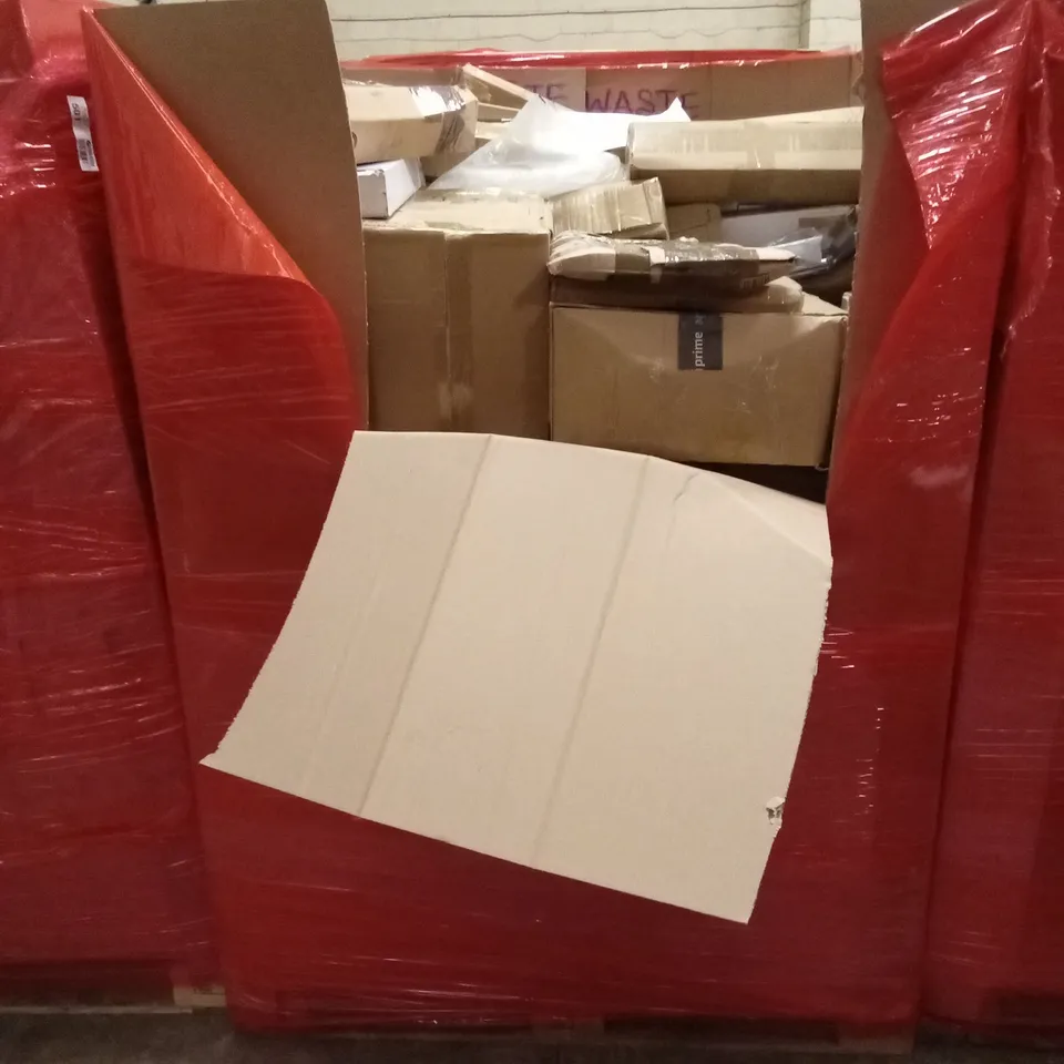 PALLET OF ASSORTED HOUSEHOLD GOODS AND PRODUCTS TO INCLUDE; PORTABLE AIR COOLERS, SANITARY PUMP, BOXED FURNITURE ETC