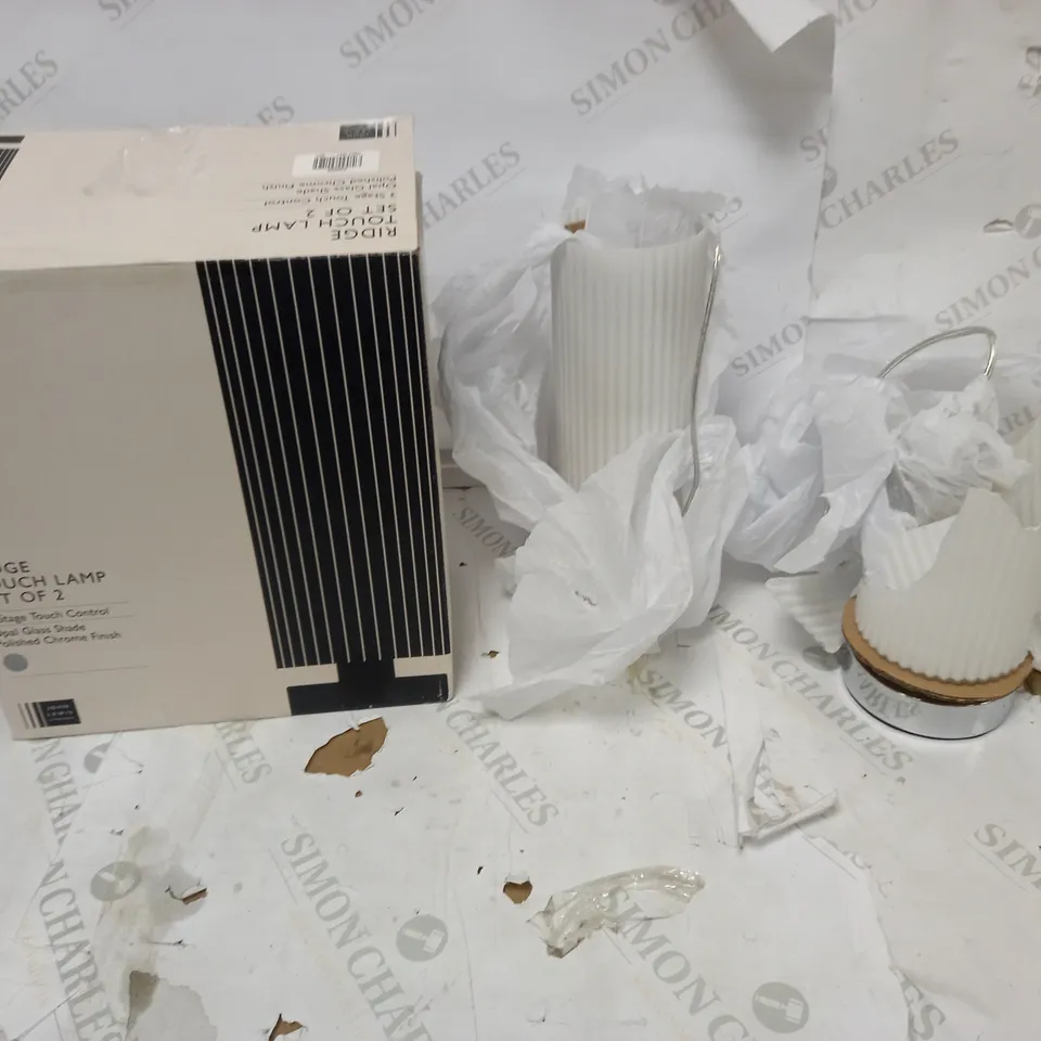 JOHN LEWIS RIDGE TOUCH LAMP SET OF 2 
