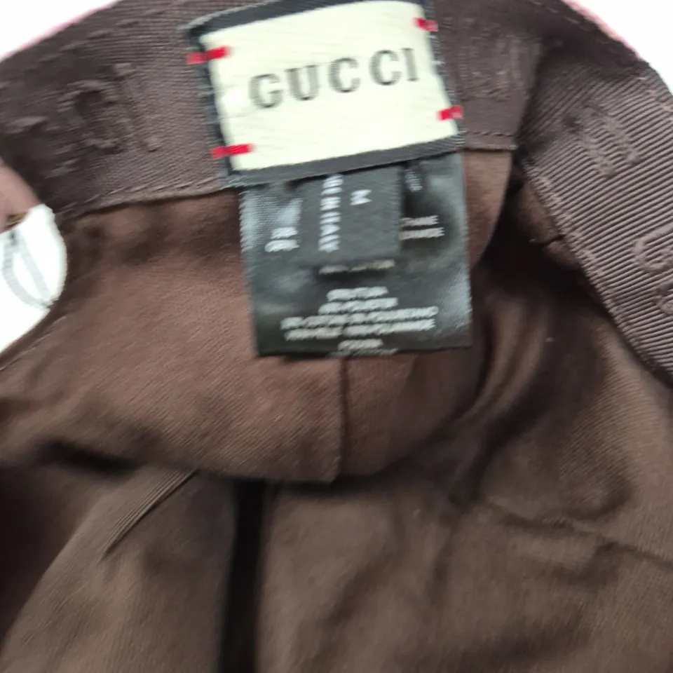 GUCCI MONOGRAM PINK BASEBALL CAP – ADJUSTABLE STRAP