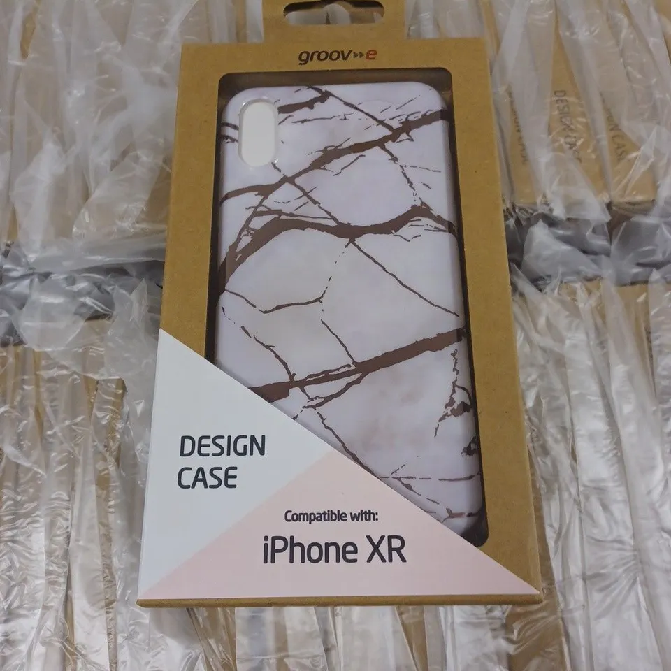 LOT OF APPROXIMATELY 100 GROOVE DESIGN MARBLE CASES FOR IPHONE XR