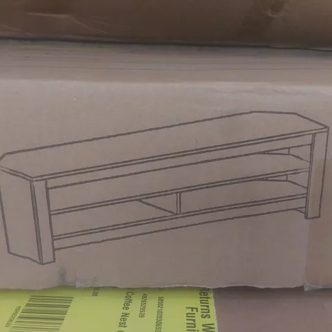 BOXED CALIBRE WIDE TV STAND (1 BOX)