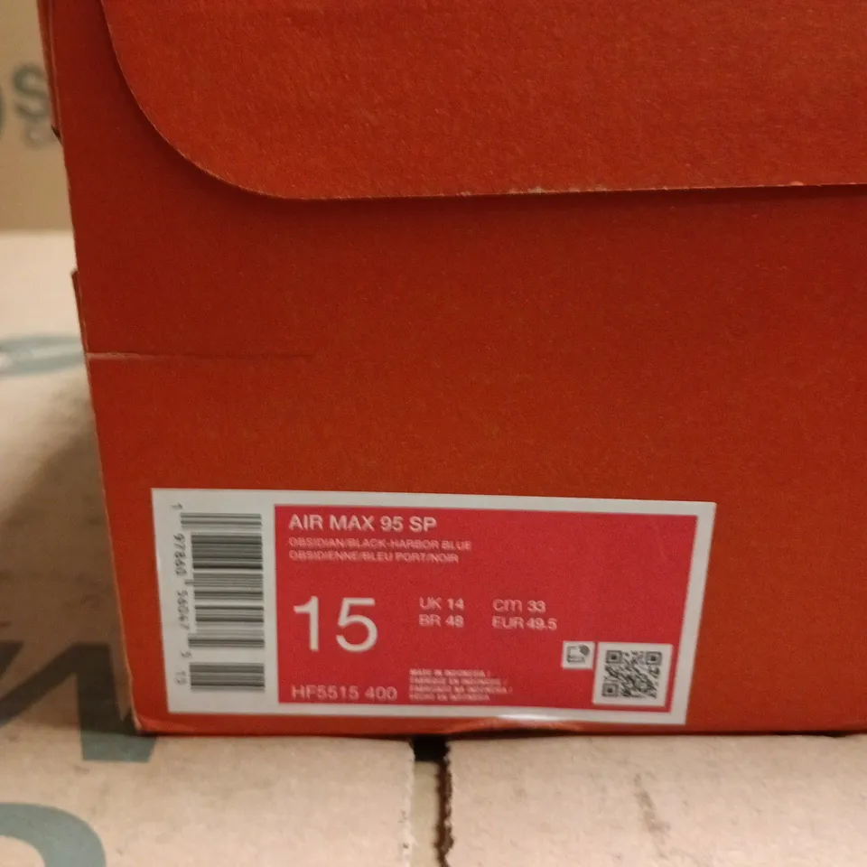 NIKE AIR MAX 95 SP TRAINERS – UK 14 – BLUE/BLACK