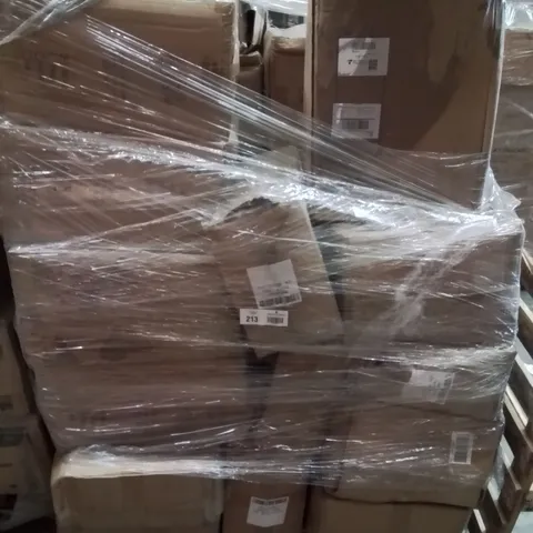 PALLET CONTAINING LARGE QUANTITY OF METAL STACKABLE SHELVING UNITS