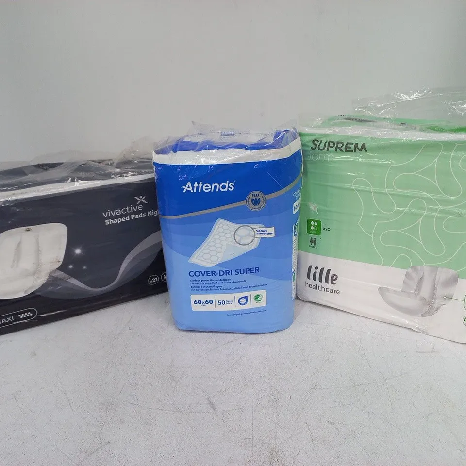 LOT OF 3 ASSORTED PACKS OF PROTECTIVE PADS