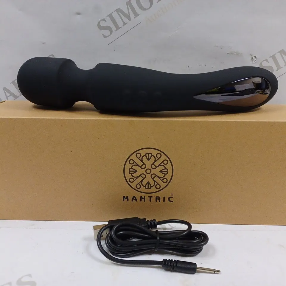 BOXED LOVEHONEY MANTRIC WAND VIBRATOR - BLACK 