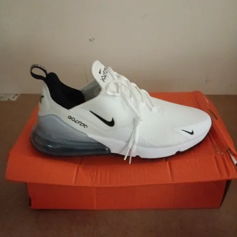 BOXED PAIR OF NIKE AIR MAX 270 G TRAINERS IN WHITE - UK 11