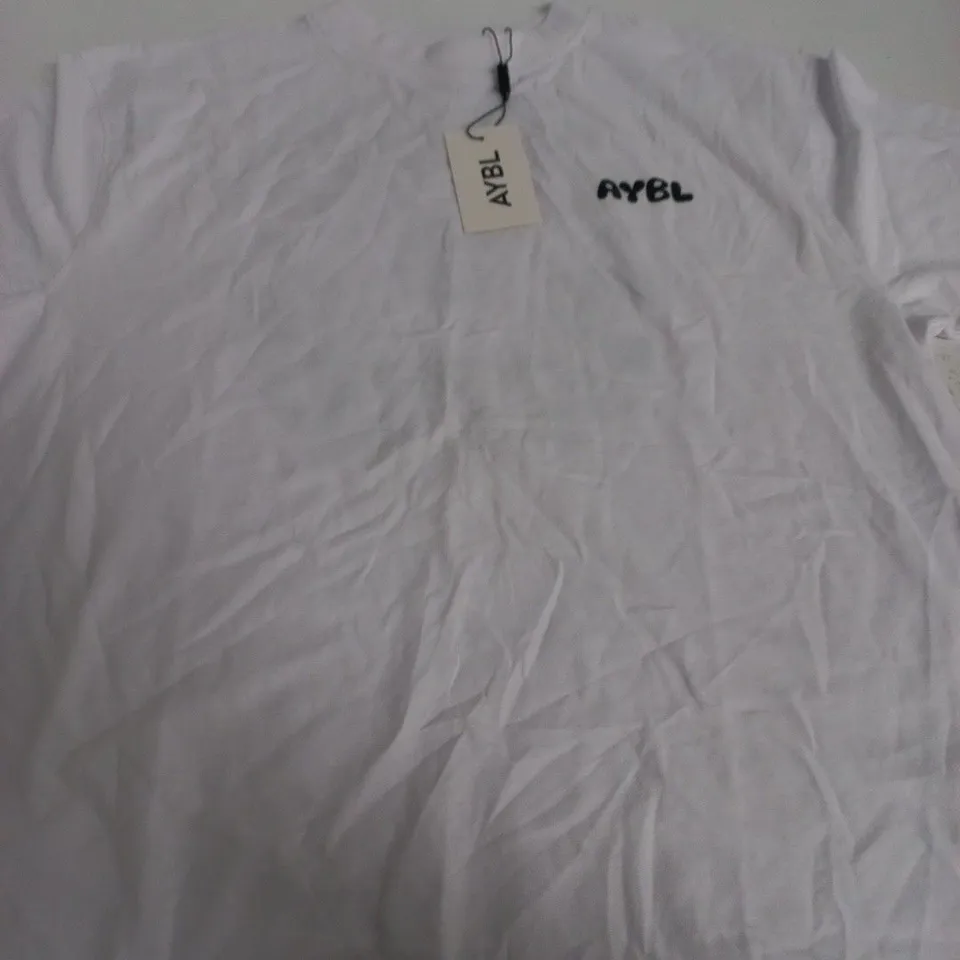 AYBL MIND OVER MATTER V2 OVERSIZED T-SHIRT – WHITE, UK S