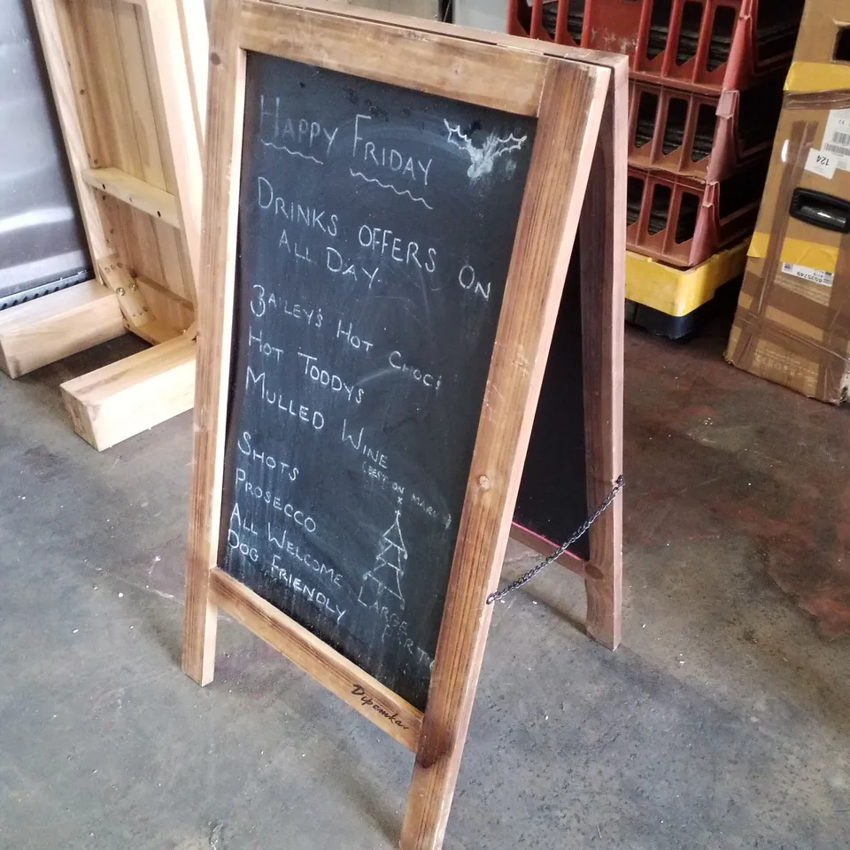 DOUBLED SIDED A FRAME BLACKBOARD SIGN