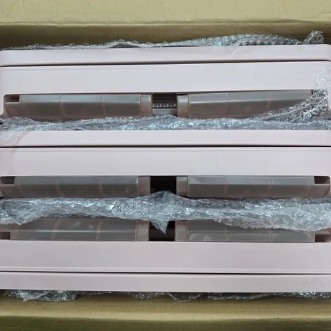 ORGANISED OPTIONS SET OF 3 42L COLLAPSIBLE STORAGE BOXES