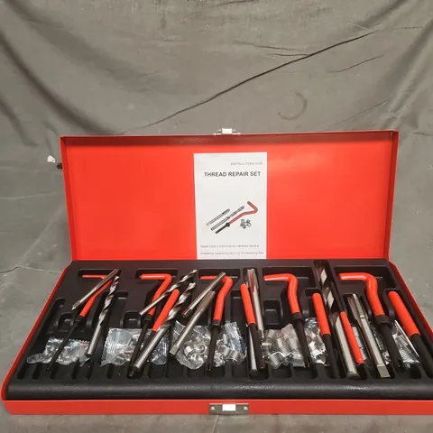 THREAD REPAIR SET IN RED CASE – TOOLS KIT