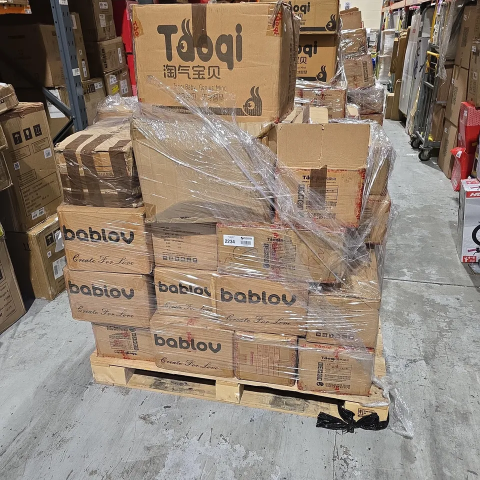 PALLET OF APPROXIMATELY 22 BOXES OF ASSORTED BABY PRODUCTS INCLUDING REPLACEMENT STRAW AND CLEANING BRUSH AND BABY BOTTLE HANDLE