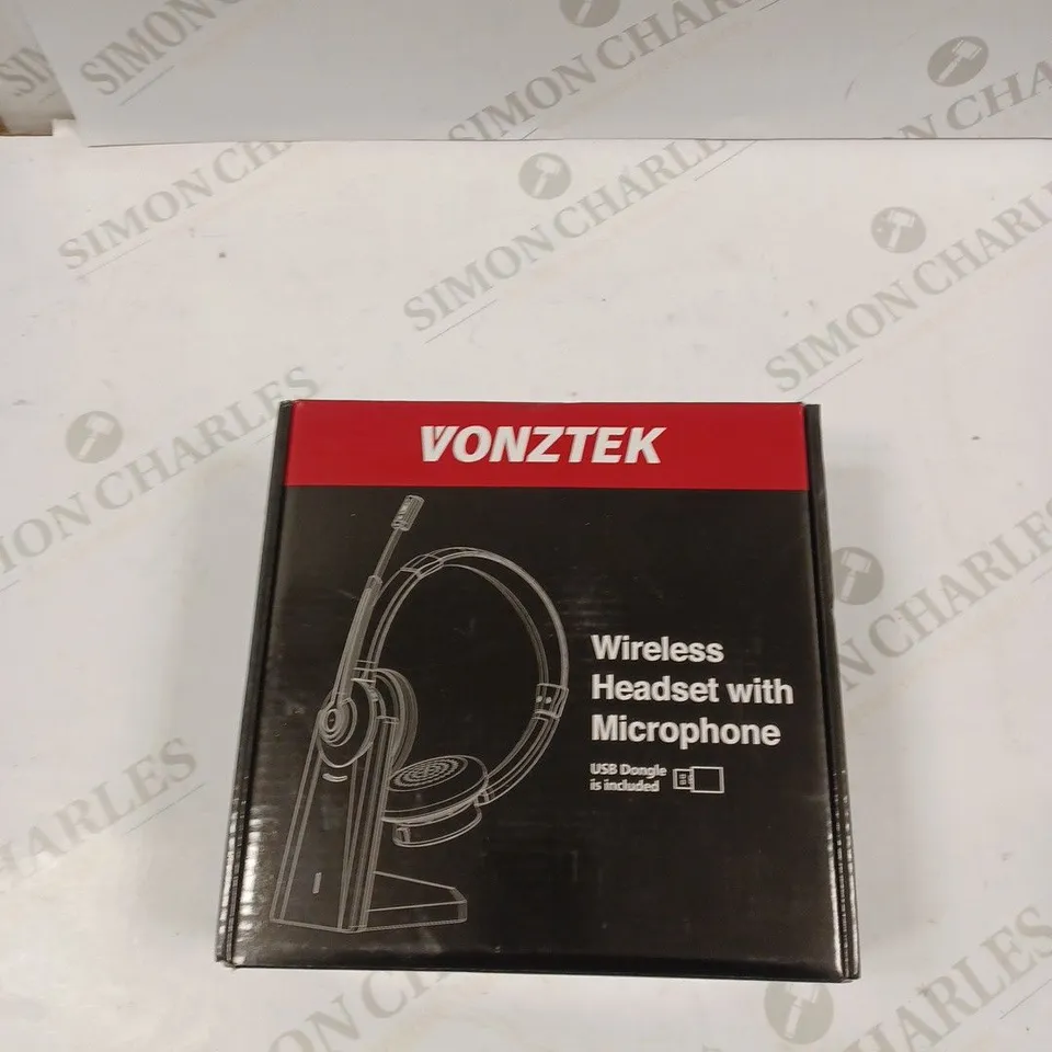 VONZTEK WIRELESS HEADSET WITH MICROPHONE 