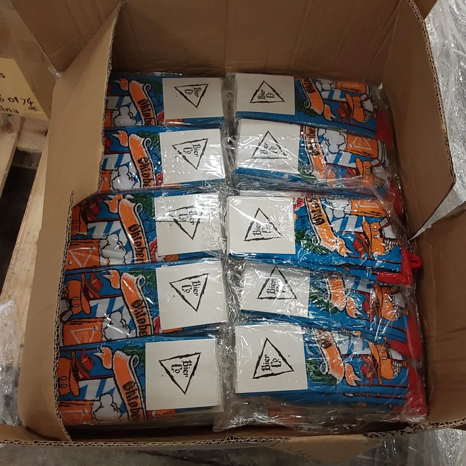 BOX OF BRAND NEW BIER CO OKTOBERFEST SOCKS // APPROXIMATELY 320 PAIRS (1 BOX)
