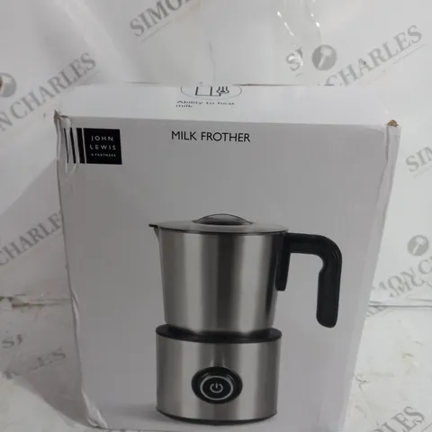 JOHN LEWIS MILK FROTHER 