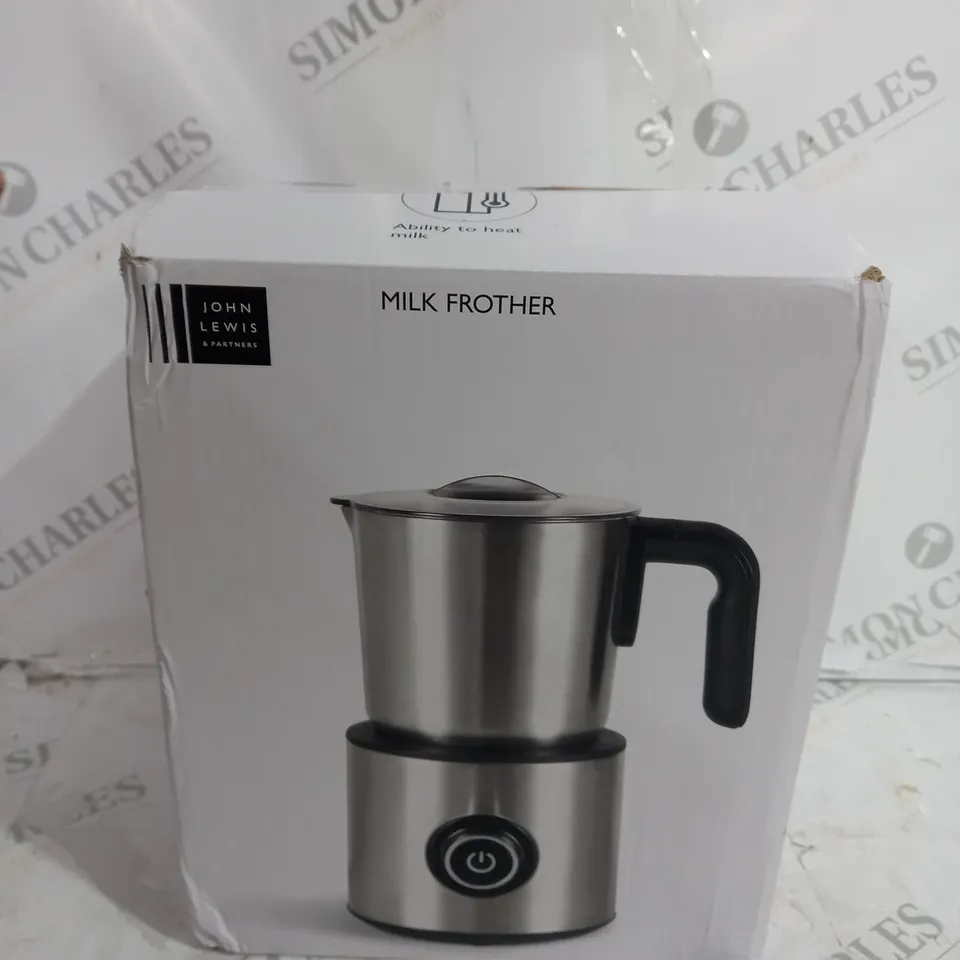 JOHN LEWIS MILK FROTHER 