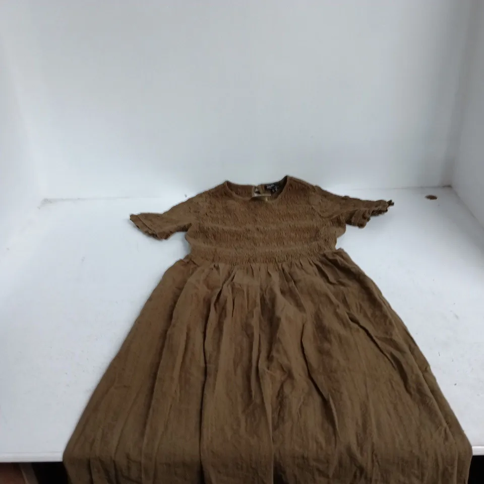 NOBODY'S CHILD LEAH MIDI DRESS – UK 10 (EU 38) – BROWN