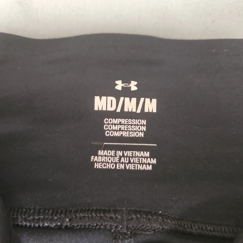 UNDER ARMOUR COMPRESSION LEGGINGS – BLACK, SIZE MD/M/M
