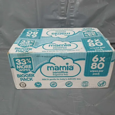 MAMIA 6X80 WIPE PACKS