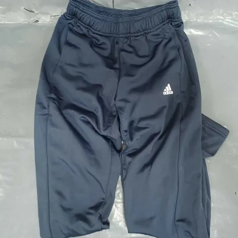 ADIDAS KID'S TRACKSUIT BOTTOMS IN NAVY 9-10Y