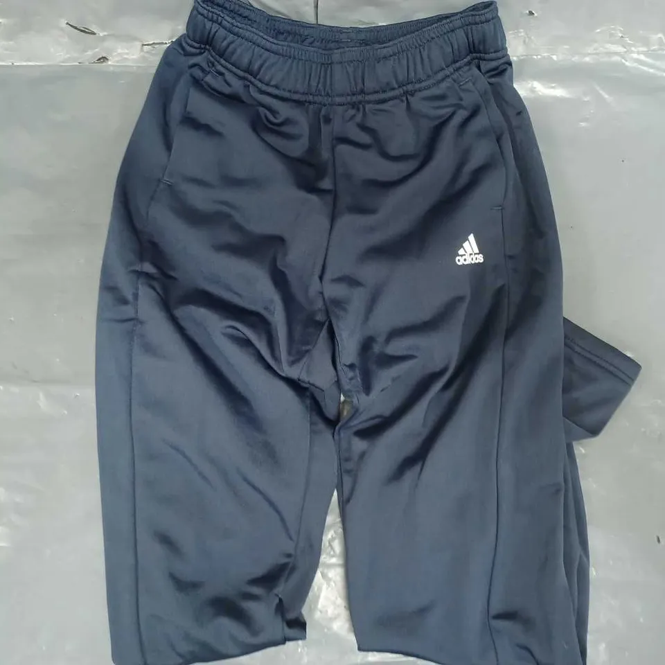 ADIDAS KID'S TRACKSUIT BOTTOMS IN NAVY 9-10Y