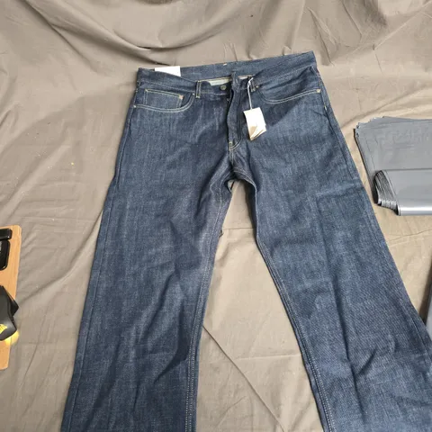 CLIFF JEANS - MID WAIST, REGULAR FIT, STRAIGHT LEG - UK 34 X 34, 100% ORGANIC COTTON