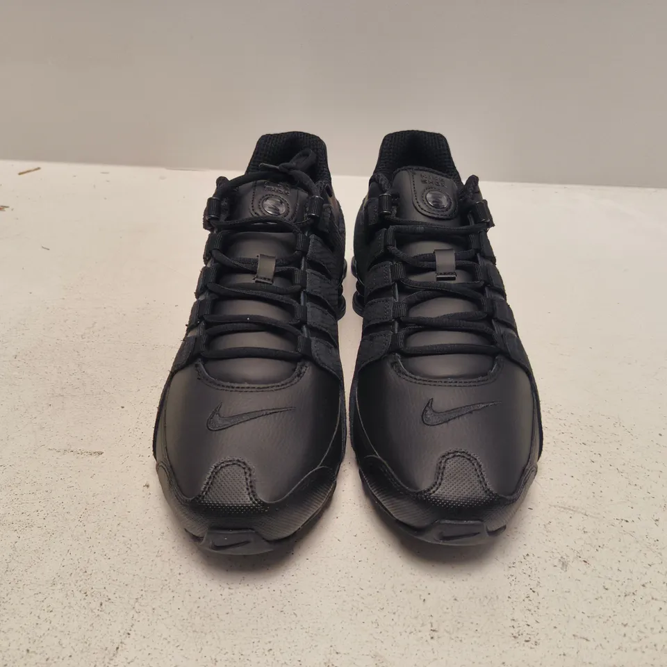 UNBOXED PAIR OF NIKE SHOX TRAINERS IN BLACK - UK 9
