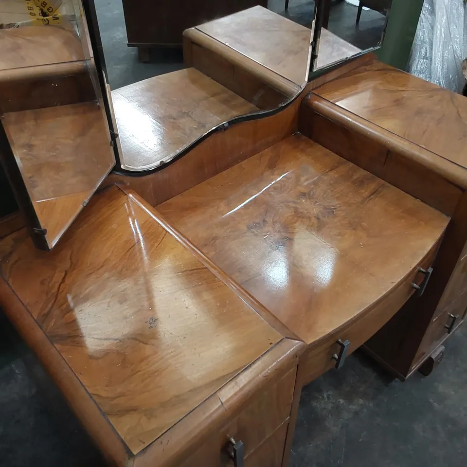 DESIGNER TRADITIONAL VINTAGE SOLID WOOD DRESSING TABLE WITH MIRROR 